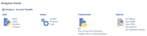 netsuite navigation portlet