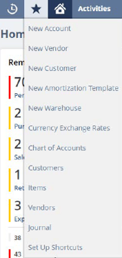 netsuite side menu